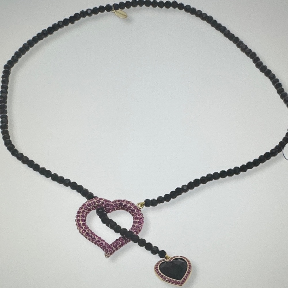 Heidi Daus adjustable heart necklace.